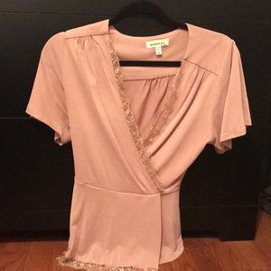 Comfy Wrap Short Sleeve Top